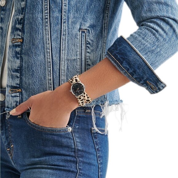 J31 Torrey Mini Leopard Leather Strap Watch 28mm main image 4